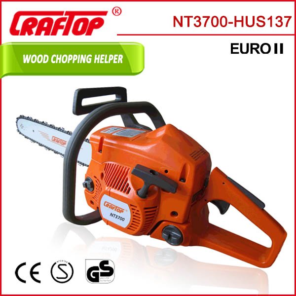 Gasoline powered fuel efficient 37cc chain saw husqvarna 137 for