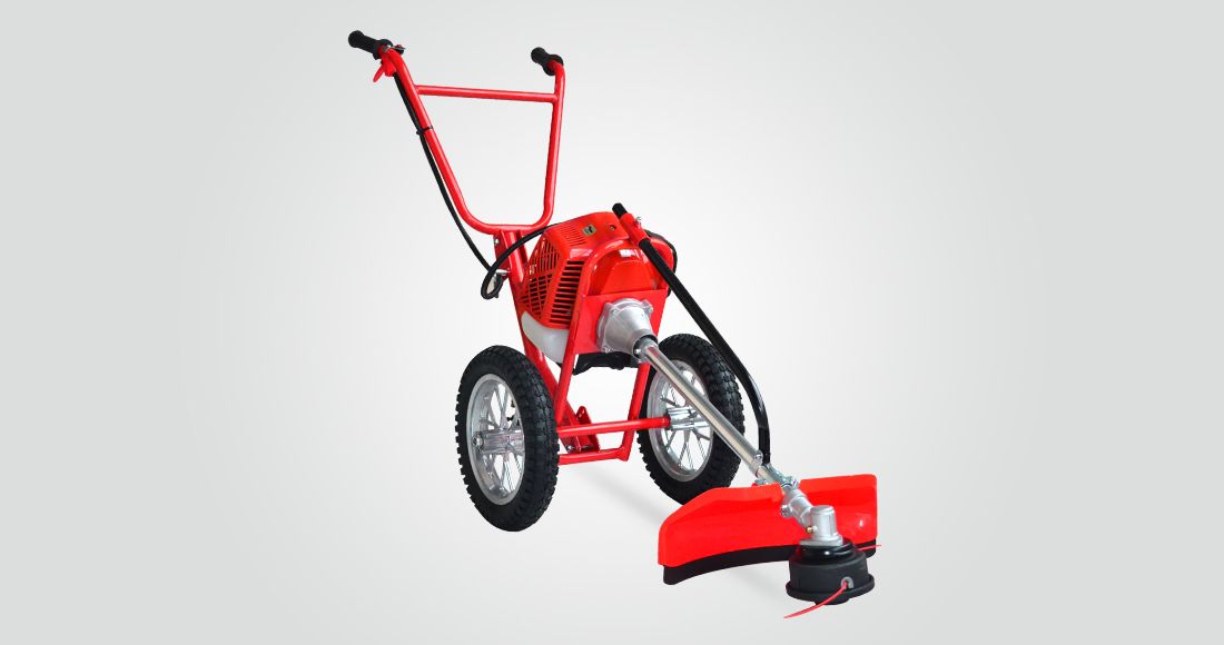 Professional hand push 52cc brush cutter 520  with wheels