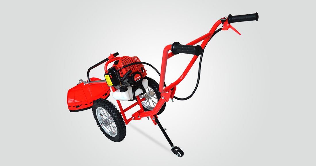 Professional hand push 52cc brush cutter 520  with wheels